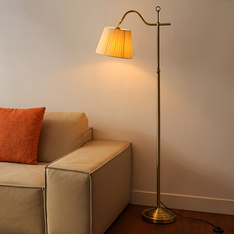 maraia 62.2'' golden arched floor lamp