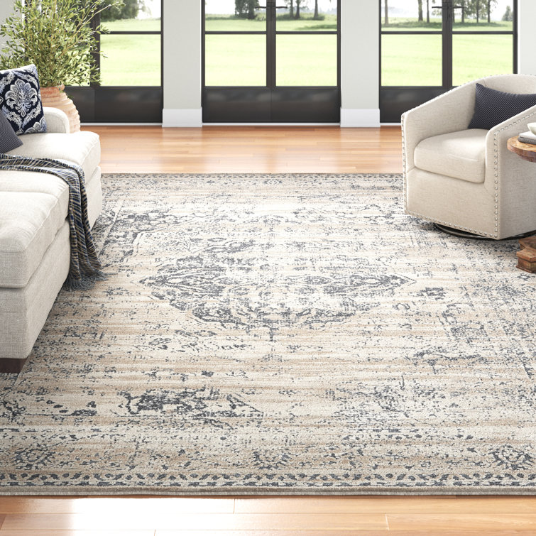 similar to product.Arkeen Oriental Dark Blue/Beige/Ivory/Gray Area Rug