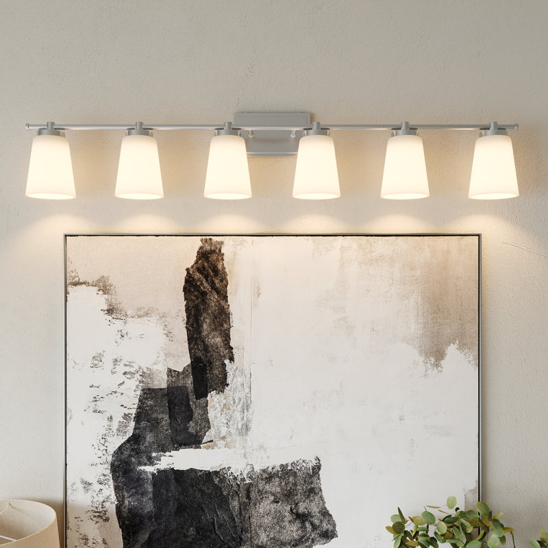 Ceriel 6 - Light Steel Dimmable Vanity Light