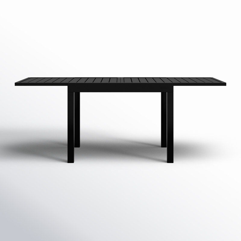 aiden powder coated steel dining table