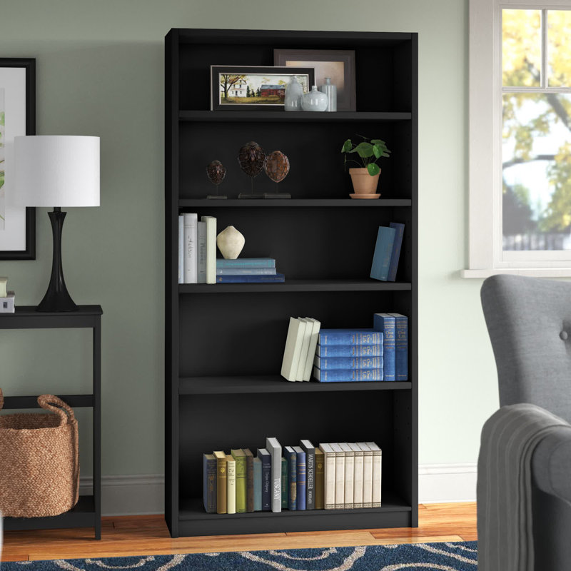 SIMILAR TO STOCK PHOTO  NOT COMPLETE Tall 5 Shelf Bookcase, Storage and Display Bookshelf for Home Office and Living Room