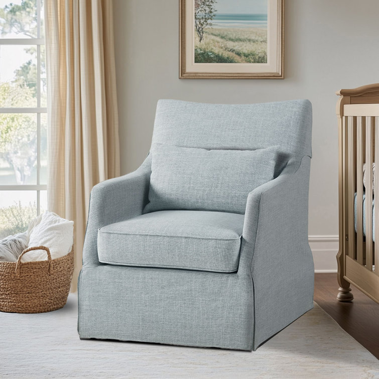 incomplete Martha Stewart London 360°Swivel Armchair with Lumbar Pillow