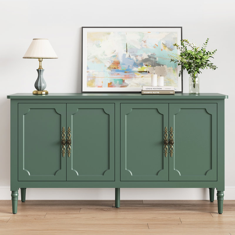 Collynns 58" W Sideboard Cabinet with Adjustable Shelves and 4 Doors