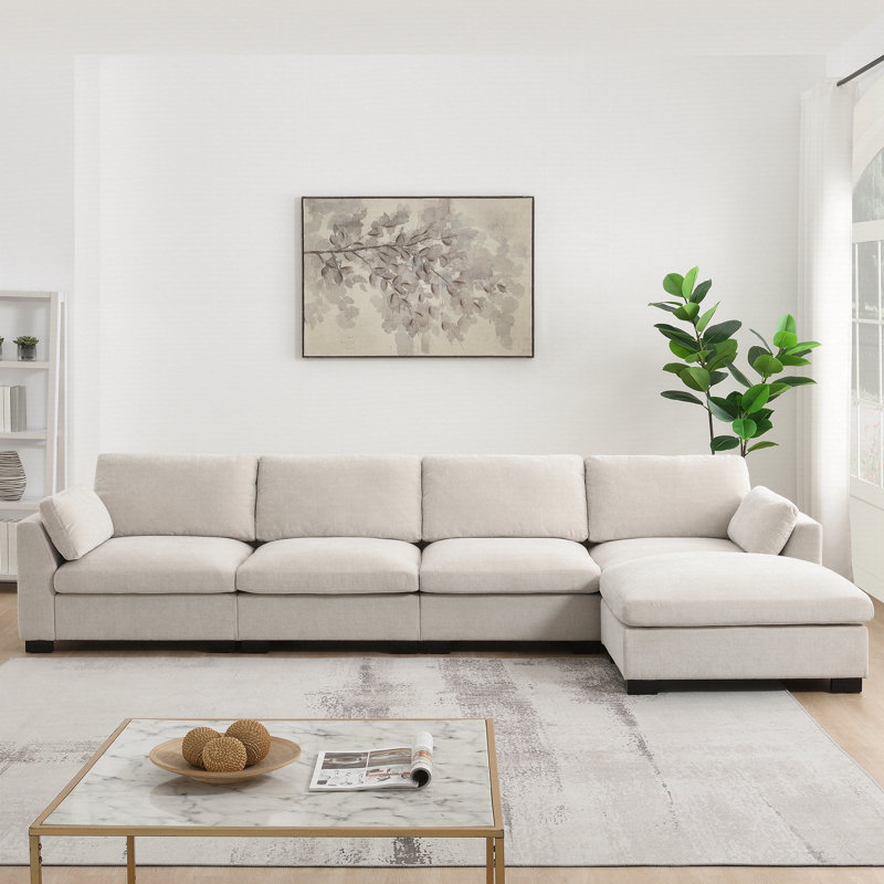 130\" modular sectional sofa, l-shape with folding table and dual-port charging
incomplete 