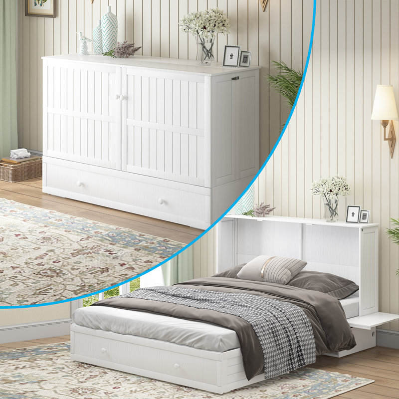 amri murphy storage bed with mattress