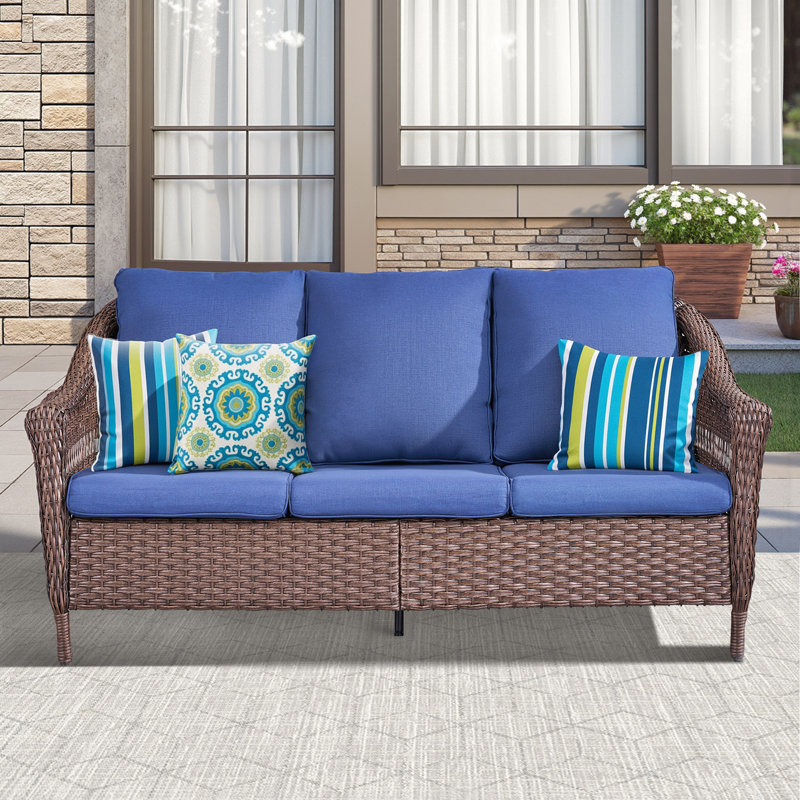 Buenhomino 67.3 Wide Outdoor Wicker Sofa