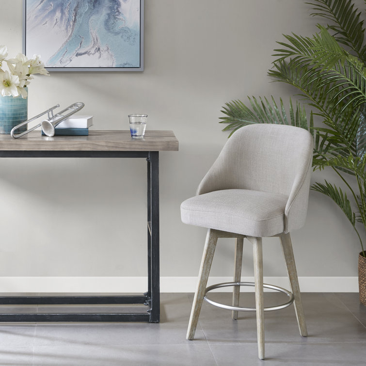 DESIGN MAY VARY Pearce Upholstered 360° Swivel Counter / Bar Stool