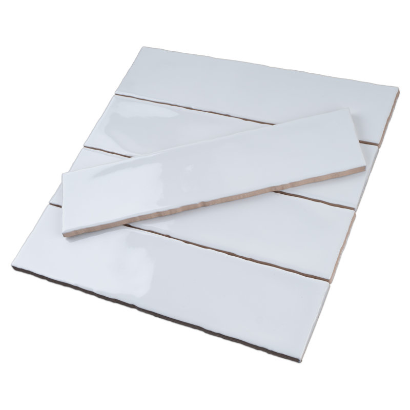 rustic 2.95 in. x 11.81 in. polished ceramic subway wall tile