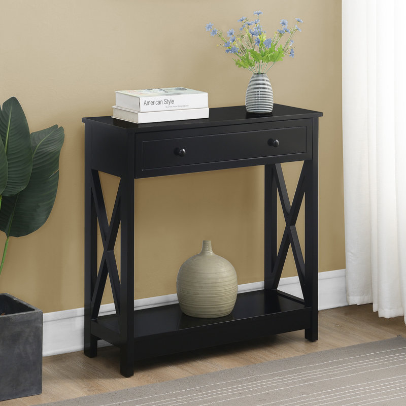 Lecenta 31.5'' 1 Drawer Console Table with Shelf INCOMPLETE  SIMILAR NOT THE SAME