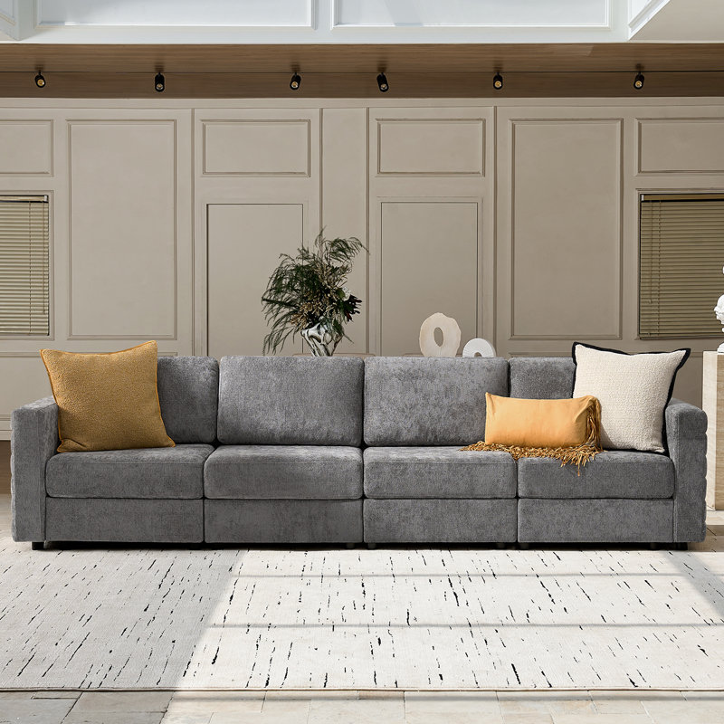 ( incomplete 3 of 3 )( color white)Jagger Wide-Seat Modular Storage Sofa