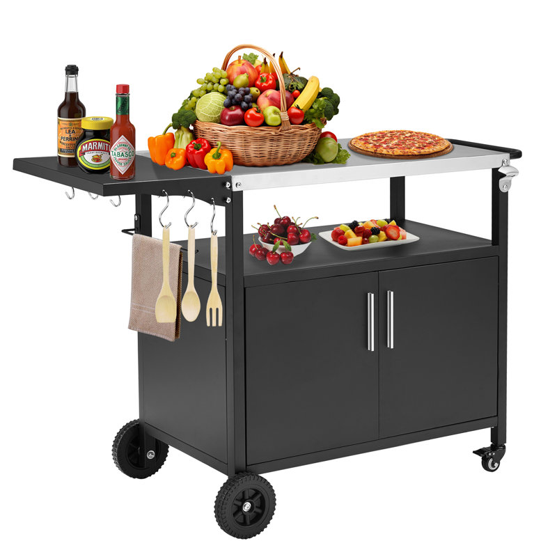 50in Stainless Steel Outdoor Kitchen Cabinets And Storage Cart