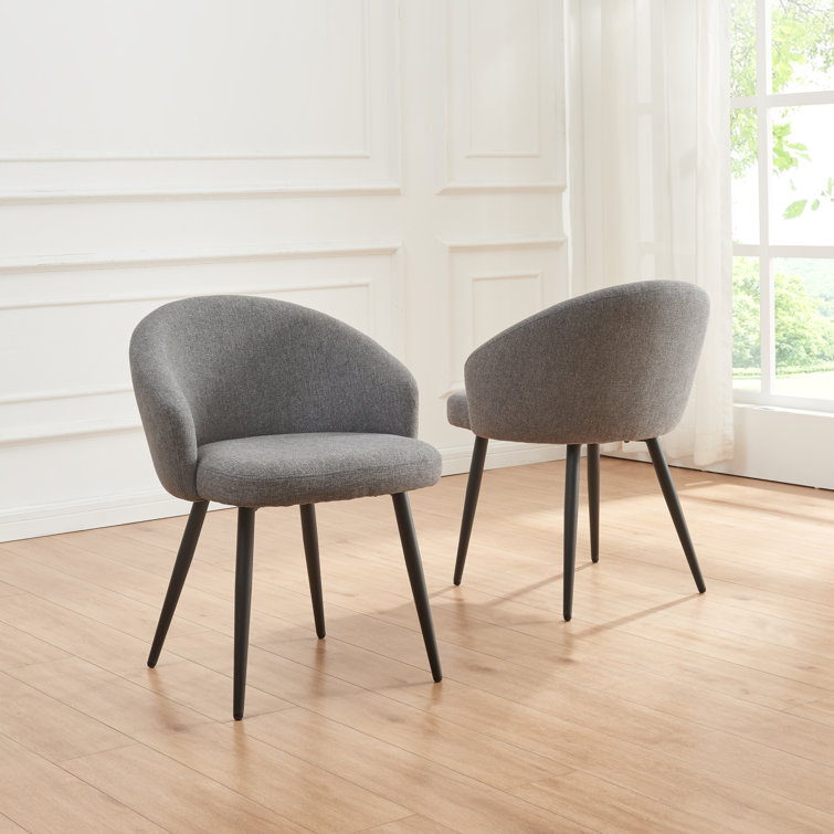 yandier 19.1" wide fabric dining chairs (set of 2) - upholstered seats, modern comfort