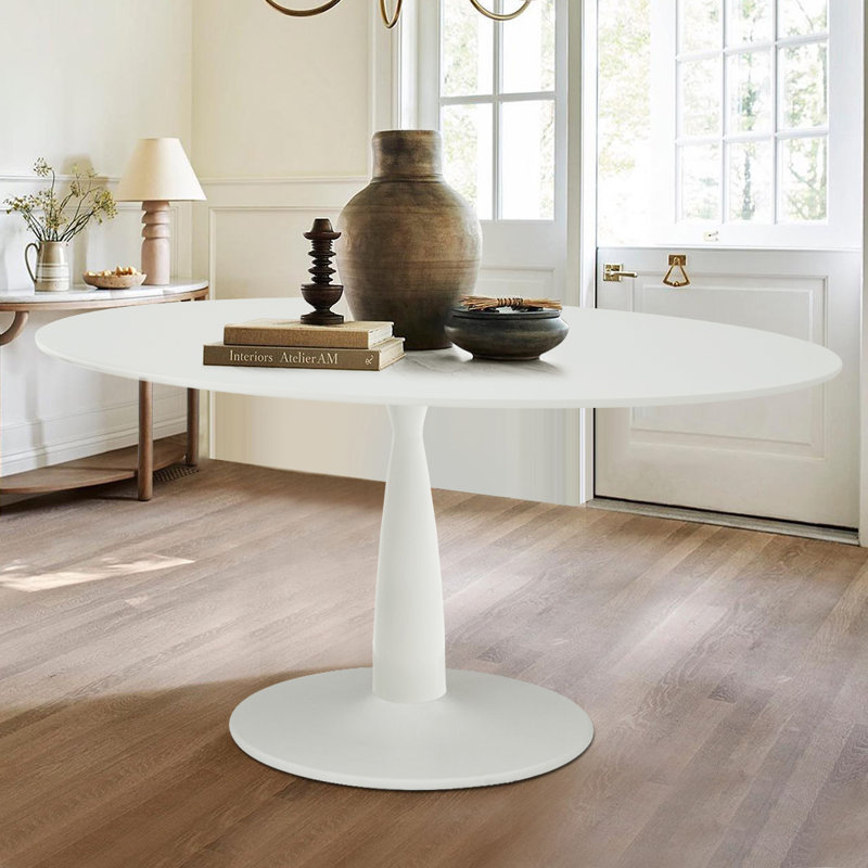 ( incomplete/ only top) Bernabeu 59 Inch Oval Dining Table