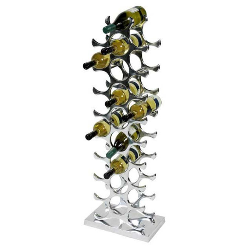 Alboran Stand Alone 27 Bottle Floor Wine Bottle Rack
