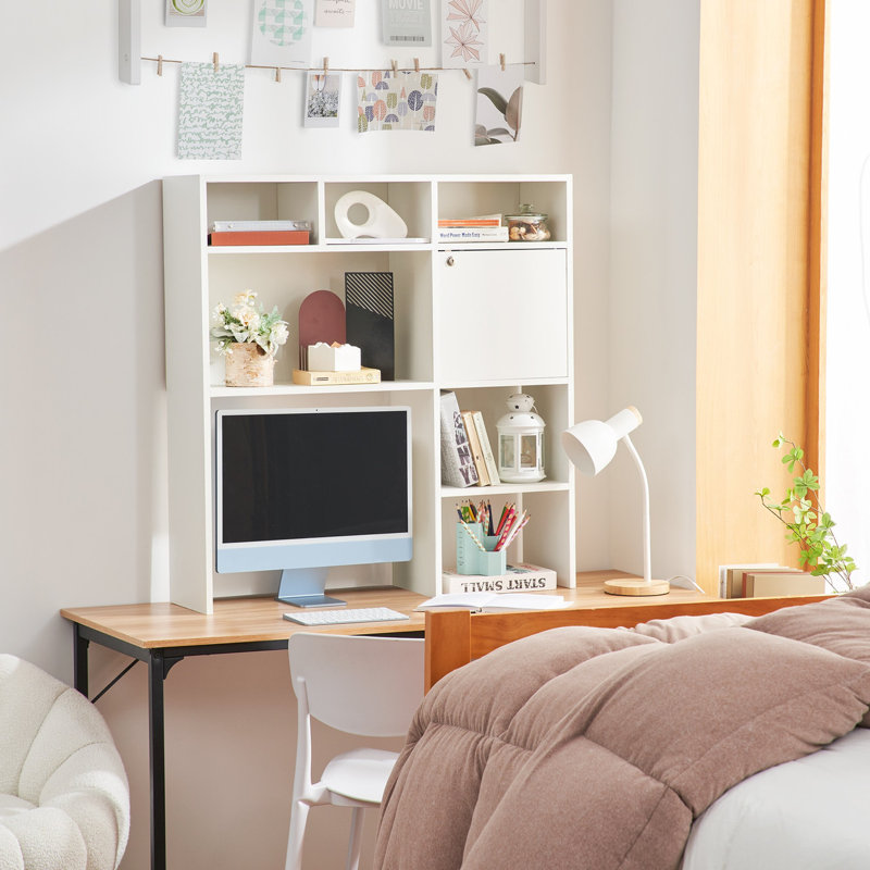 Yak About It Lockable Safe Dorm Desk Bookshelf - White\nINCOMPLETE similar