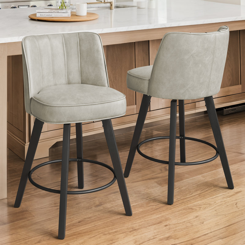 paul swivel 26'' counter stool (set of 2)