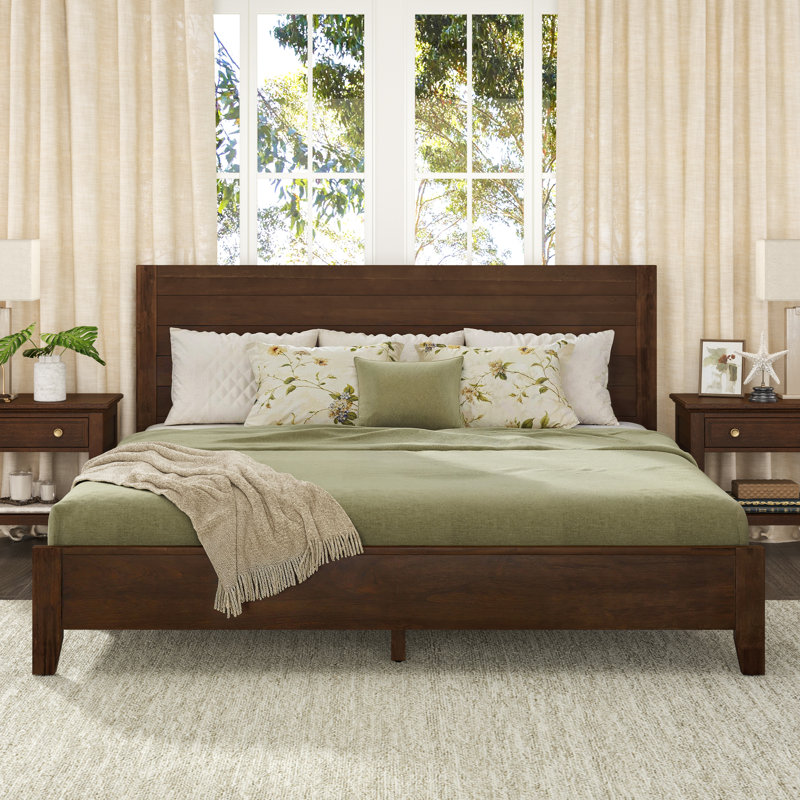 dajon solid wood platform bed