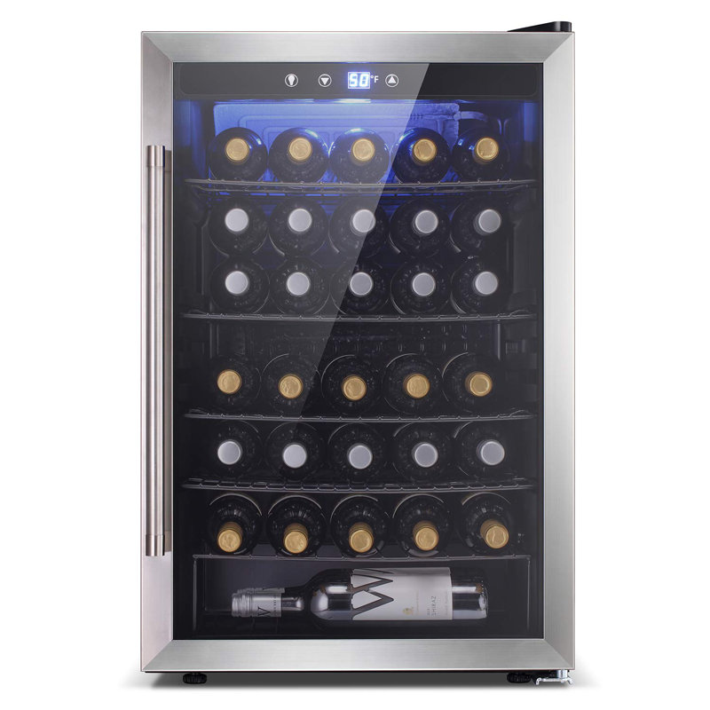 145 cans or 37 bottle single zone freestanding beverage refrigerator & wine cooler