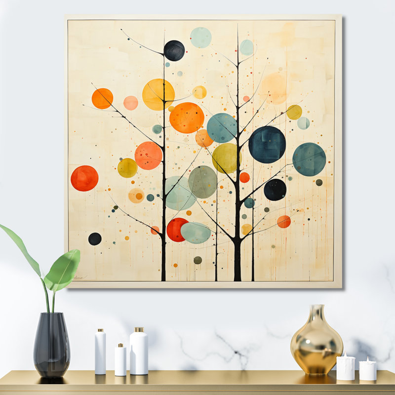 beige mid century minimalist masterpiece - minimalism wall art