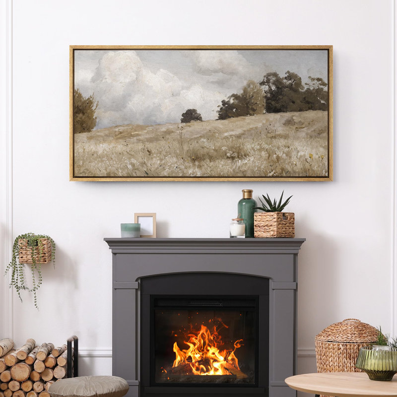 rustic countryside " rustic countryside clouds natural landscape classic art relax calm warm extra large pictures "