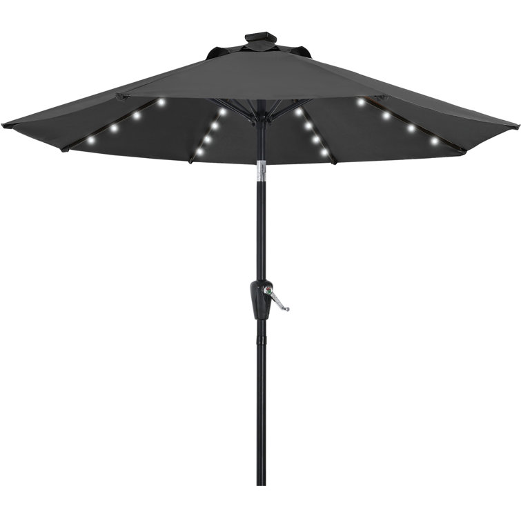 cutshall lighted tilt market umbrella