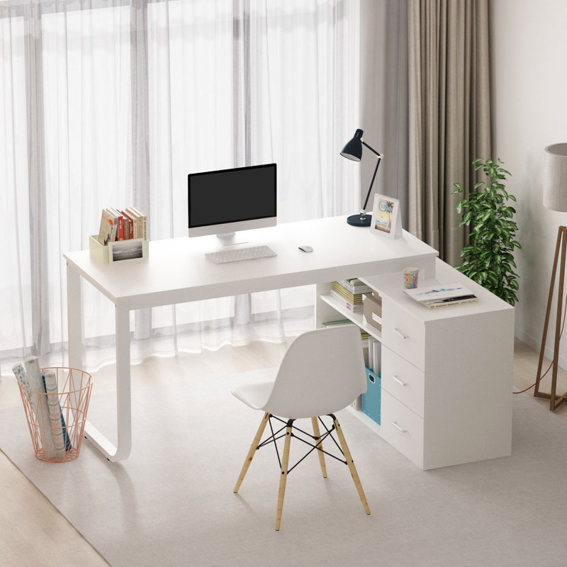 latwon l-shape desk