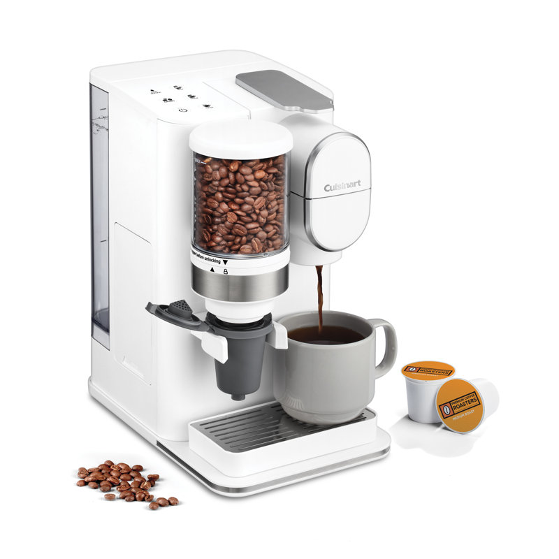 Cuisinart Grind & Brew Single-Serve Coffeemaker, 48-Ounce Removable Reservoir DGB-2W