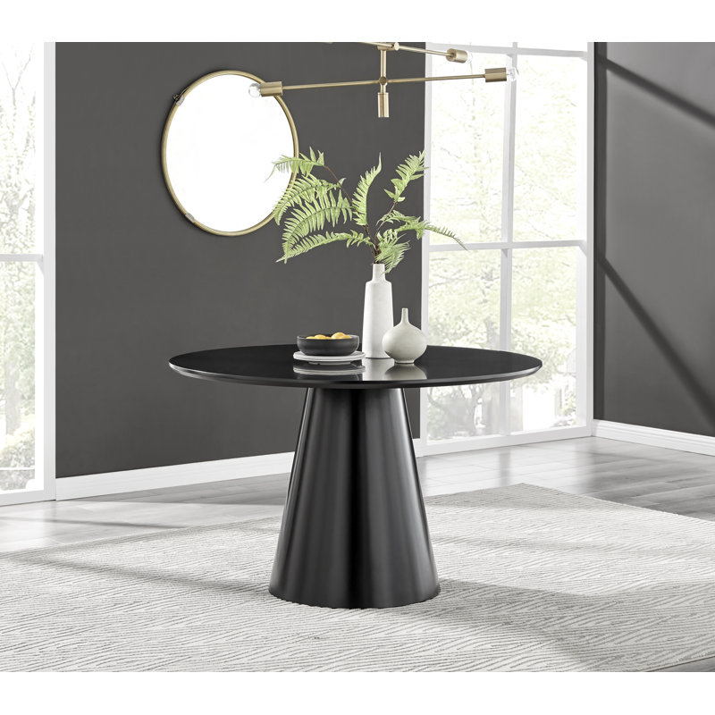 tierra statement pedestal round dining table - luxury modern design
incomplete 
