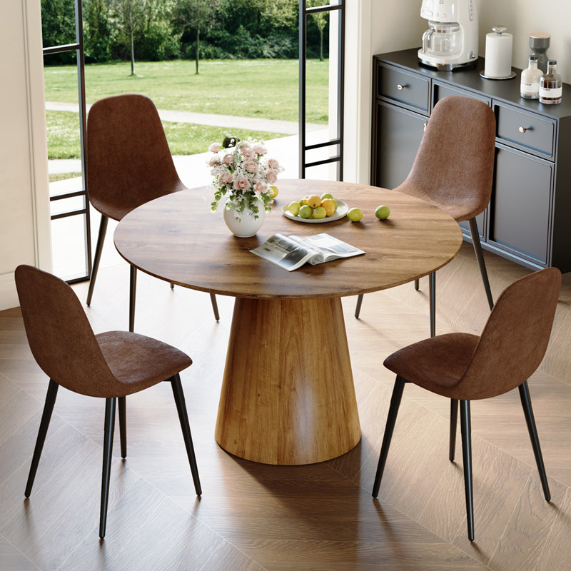 Hujsak Circular 45'' L x 45'' W Dining Set INCOMPLETE  SIMILAR NOT THE SAME 