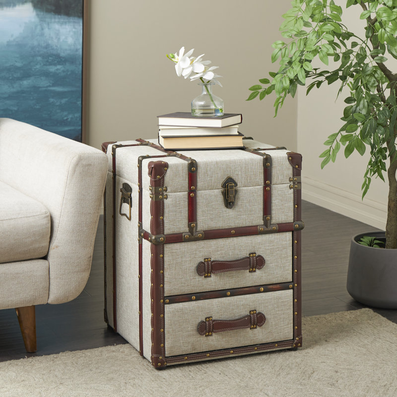 amelyah manufactured wood accent trunk