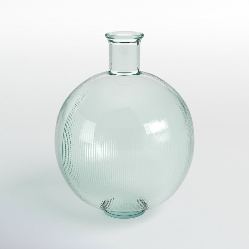 eugenia recycled glass handmade ribbed spanish bottle decorative vase
incomplete 