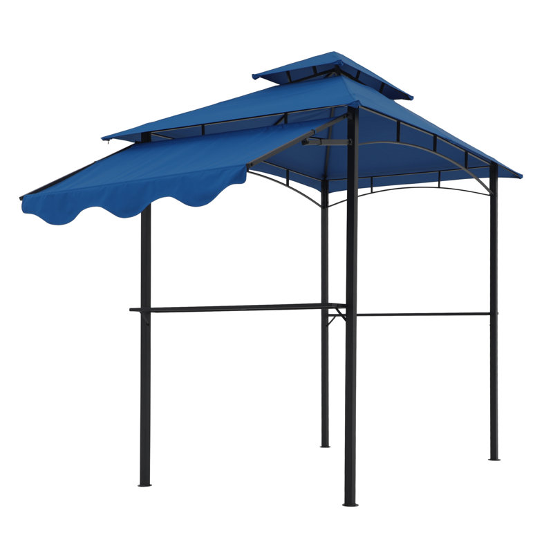 8 Ft. W x 5 Ft. D Steel Grill Gazebo