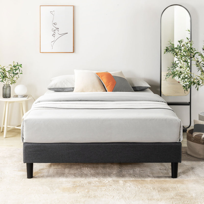 Nora Kirwin Fabric Upholstered Platform Bed INCOMPLETE 