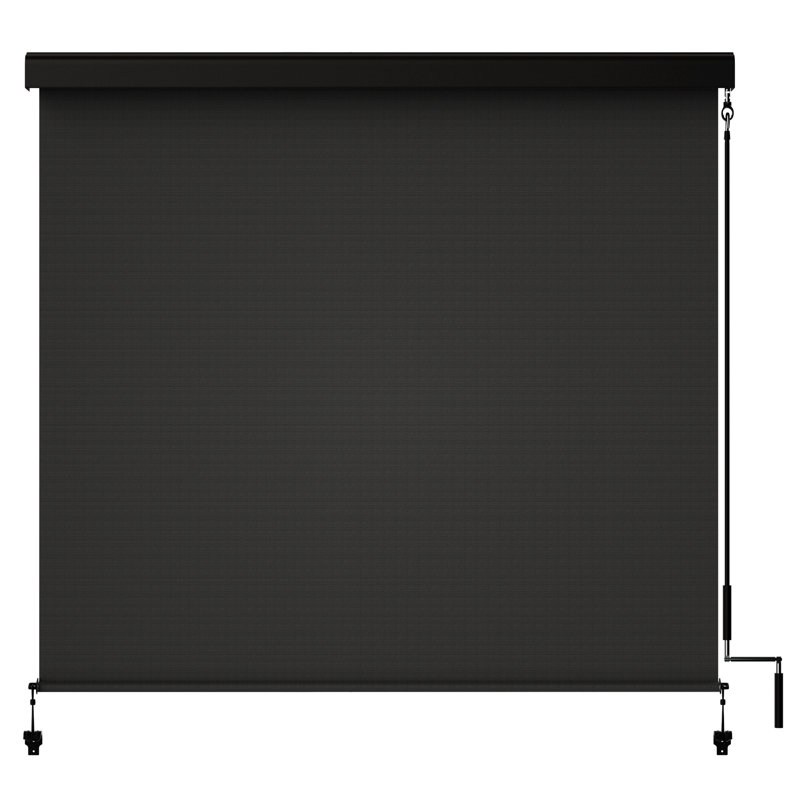 incomplete missing parts Coursey Semi Sheer Outdoor Roller Shade