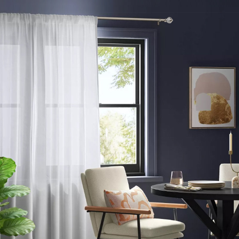 Jalysia Adjustable 1.125" Double Curtain Rod