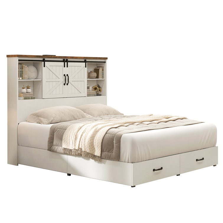 Tryston Sherell Wooden Bookcase Bed Frame
INCOMPLETE 