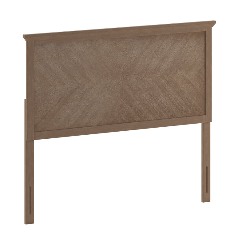Culbert Herring Bone Solid Wood Adjustable Headboard for Universal Metal Bed Frame INCOMPLETE 