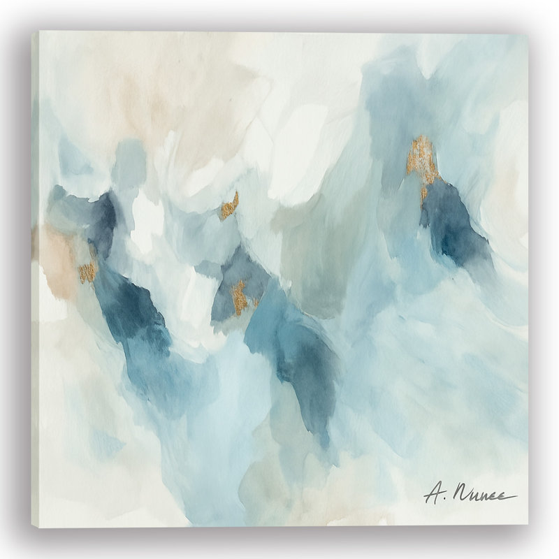 30”X30” Soft Motion – Abstract Watercolor Wall Art by A. Nunes
