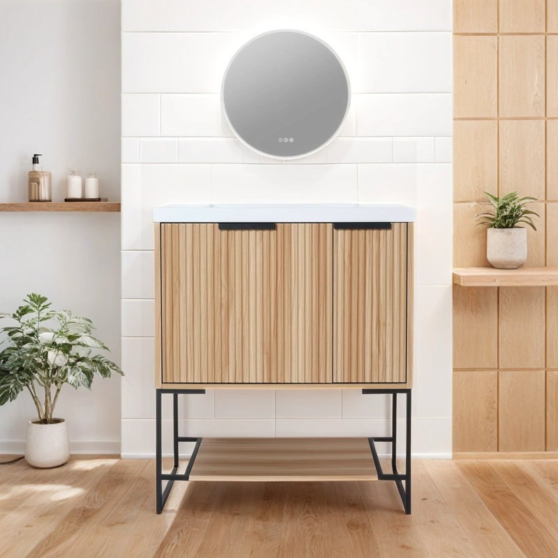 29.78'' single bathroom vanity with resin top\nincomplete -similar 