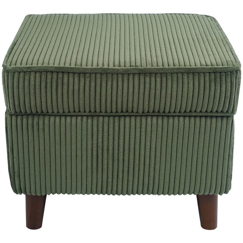 18.5" w upholstered corduroy ottomans for living room,bedroom,storage footstools seating