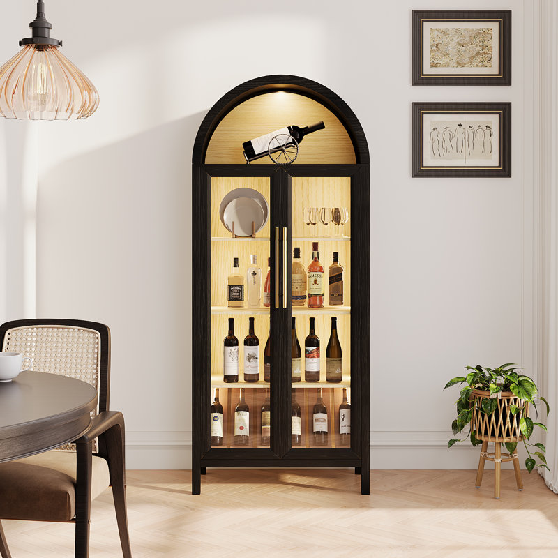 68\" tall arched storage display cabinet
incomplete 