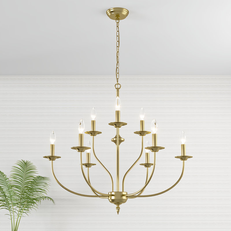 Maroneia 9 - Light Candle Style Classic / Traditional Chandelier(31")