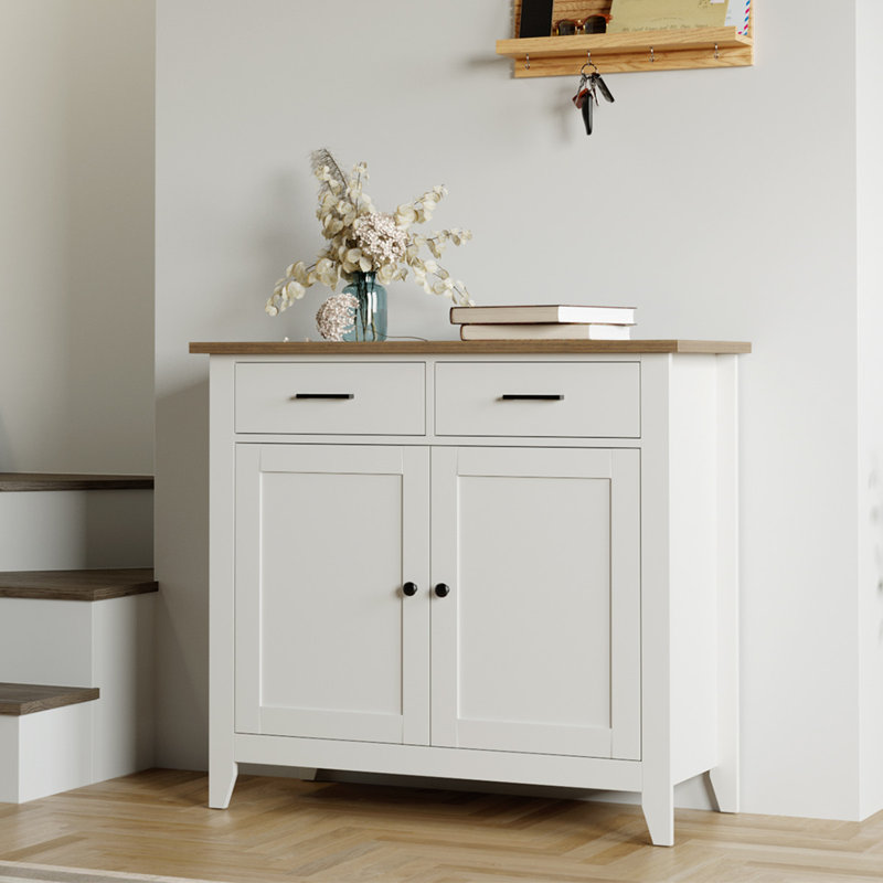 ailynn wood accent cabinets with 2 drawers & 2 doors
incomplete 
similar not the same