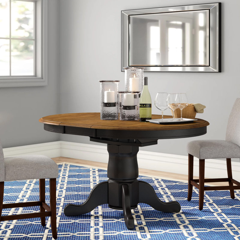 Courtdale Extendable Solid Wood Dining Table INCOMPLETE-base only