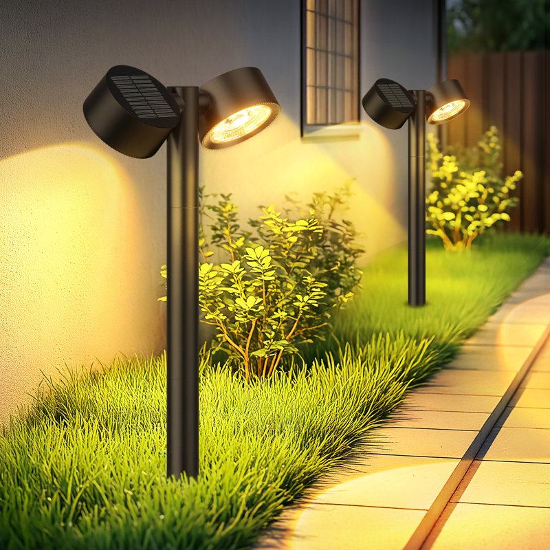 similar to stock photo.Dual-head Solar Lights Outdoor Waterproof, 2x Brighter Led Outdoor Solar Lights, Up To 12 Hrs Outdoor Solar Garden Lights For Yard Path Landscape Walkway (Set of 4)