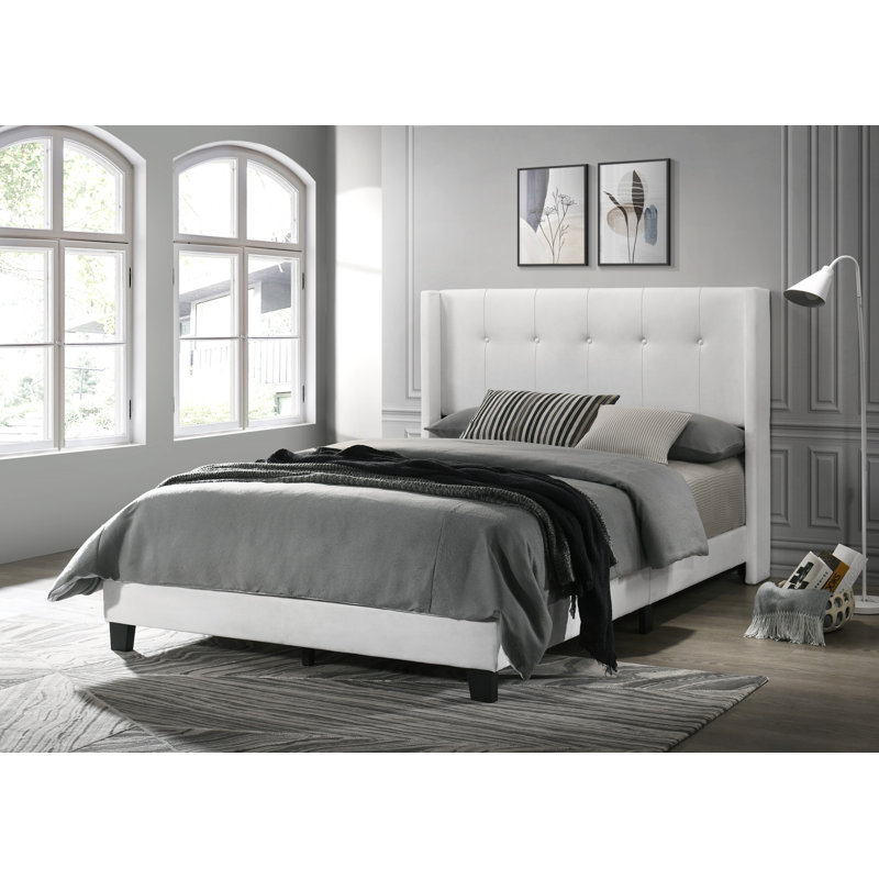 Arki Upholstered Wingback Bed INCOMPLETE 