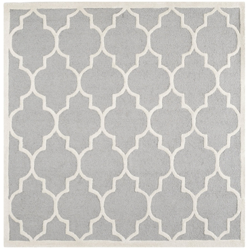 Cambridge Hand Tufted Wool Geometric Rug 8x5 ft