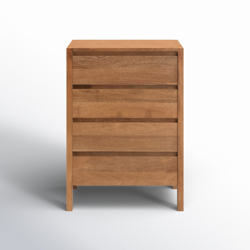 Oslo Solid Wood 28'' W 4 - Drawer Dresser