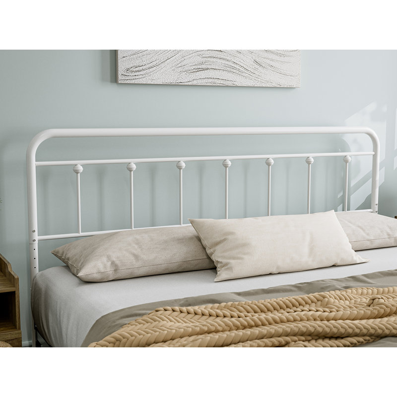 August Grove® Metal Headboard - Adjustable Height - Farmhouse Victorian Style