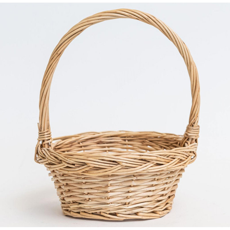 Long Handled Wicker Basket INCOMPLETE 